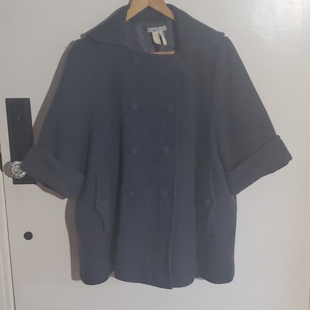 Grey wool coat